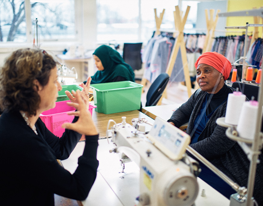 Vanhulley atelier en vrouwen